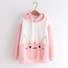 Load image into Gallery viewer, Kawaii Bunny Hoodie, Cozy Cotton Sweatshirt with Bunny Ears
