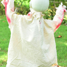 Load image into Gallery viewer, Swinging Ghost Prop with Sound Activated Red Eyes for Halloween Porches and Yards
