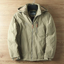 Load image into Gallery viewer, Hooded Jacket with Lined Interior and Adjustable Drawstring Hood, Wind Resistant Shell
