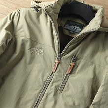 Load image into Gallery viewer, Hooded Jacket with Lined Interior and Adjustable Drawstring Hood, Wind Resistant Shell
