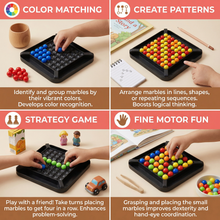Load image into Gallery viewer, Marble Puzzle Game with Color Matching Patterns and Pattern Recognition Training
