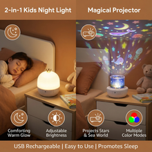 Load image into Gallery viewer, Ceiling Projector for Kids with Built-In Speaker and Starry Sky Themes
