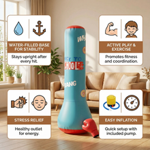 Load image into Gallery viewer, Freestanding Punching Bag for Kids with Water Filled Base and Bounce Back Action
