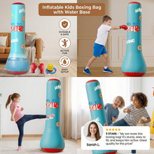 Load image into Gallery viewer, Freestanding Punching Bag for Kids with Water Filled Base and Bounce Back Action

