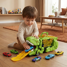 Load image into Gallery viewer, Dinosaur Transforming Car Truck with LED Lights for Kids
