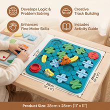 Load image into Gallery viewer, Kids Street Puzzle Set with Movable Vehicle and Colorful Pieces for Creative Play
