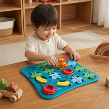 Load image into Gallery viewer, Kids Street Puzzle Set with Movable Vehicle and Colorful Pieces for Creative Play
