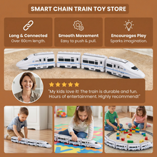 Load image into Gallery viewer, Linkable Train Carriages with Colorful Pieces and Hand Eye Coordination, Toddler Toy
