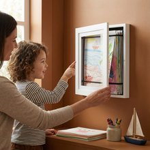 Load image into Gallery viewer, Kids Picture Frame That Holds Up to 150 Drawings
