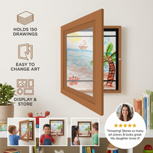 Load image into Gallery viewer, Kids Picture Frame That Holds Up to 150 Drawings
