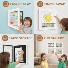 Load image into Gallery viewer, Kids Picture Frame That Holds Up to 150 Drawings
