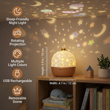 Load image into Gallery viewer, Ceiling Projector for Kids with Built-In Speaker and Starry Sky Themes
