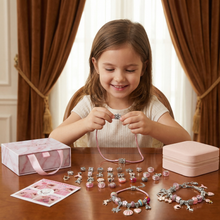 Load image into Gallery viewer, Bead Jewelry Craft Kit with Strings and Clasps for Necklaces, Bracelets, Earrings
