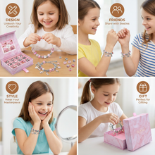 Load image into Gallery viewer, Bead Jewelry Craft Kit with Strings and Clasps for Necklaces, Bracelets, Earrings
