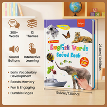 Load image into Gallery viewer, Talking English Learning Sound Book with Real Life Images
