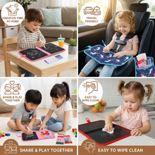 Load image into Gallery viewer, Portable Reusable Drawing Book for Kids with Six Drawing Sides and Wipe Clean Pages
