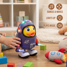 Load image into Gallery viewer, Musical Dancing Duck Toy in Astronaut Suit for Kids Rhythm and Space Play

