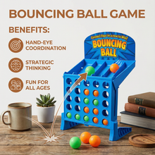 Load image into Gallery viewer, Line Up Four Bounce Shooting Game with Colorful Balls and Foldable Carrying Case
