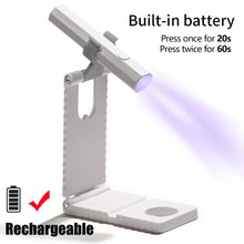 Load image into Gallery viewer, Rechargeable UV Nail Lamp with Portable Holder
