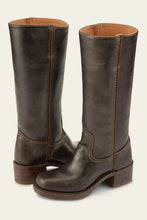 Load image into Gallery viewer, Women's stylish mid-calf boots with a comfortable block heel, perfect for fall fashion.
