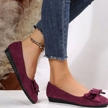 Load image into Gallery viewer, Women's Orthopedic Bow-Detail Slip-On Comfort Shoes - Bordeaux
