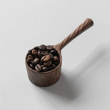 Load image into Gallery viewer, Black Walnut Hand Carved Coffee Scoop
