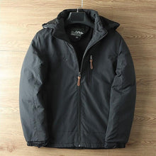 Load image into Gallery viewer, Hooded Jacket with Lined Interior and Adjustable Drawstring Hood, Wind Resistant Shell

