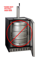 Load image into Gallery viewer, Kegco 24&quot; Wide Single Tap Stainless Steel Built-In Right Hinge ADA Kegerator with Kit HK48BSA-1
