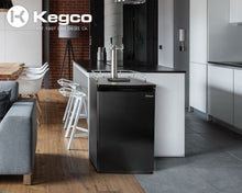 Load image into Gallery viewer, Kegco 20&quot; Wide Dual Tap Black Kegerator K199B-2NK
