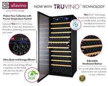 Load image into Gallery viewer, Allavino 63&quot; Wide Vite II Tru-Vino 554 Bottle Dual Zone Stainless Steel Side-by-Side Wine Refrigerator 2X-YHWR305-1S20
