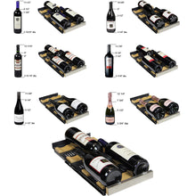 Load image into Gallery viewer, Allavino 24&quot; Wide FlexCount II Tru-Vino 36 Bottle Dual Zone Black Wine Refrigerator VSWR36-2BF20
