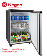 Load image into Gallery viewer, Kegco 24&quot; Wide Single Tap Stainless Steel Digital Kegerator K309SS-1NK
