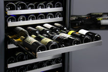 Load image into Gallery viewer, Allavino 24&quot; Wide FlexCount II Tru-Vino 121 Bottle Dual Zone Stainless Steel Left Hinge Wine Refrigerator VSWR121-2SL20
